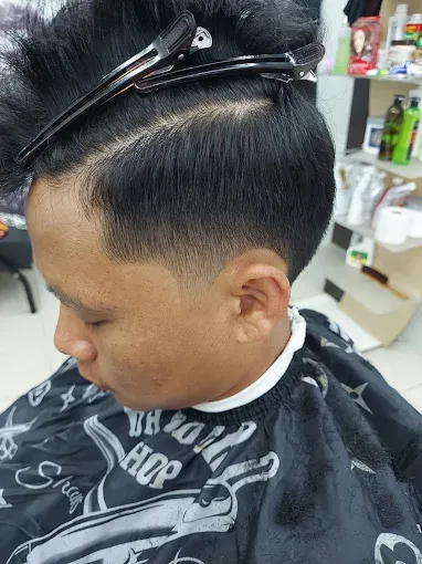 Comb over with a taper
