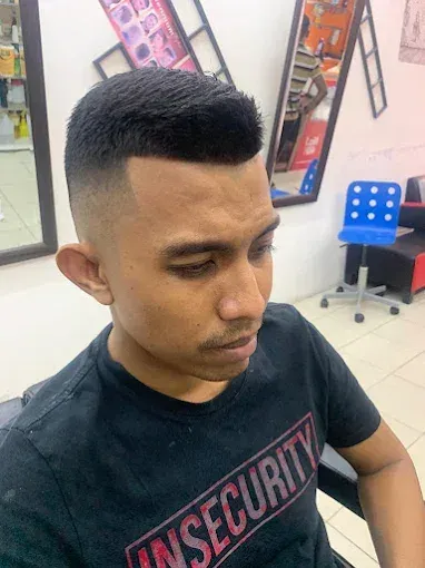 Crew cut with a skin fade