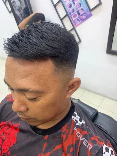 Messy textured top with a fade