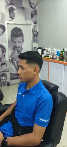 Short taper fade, side view