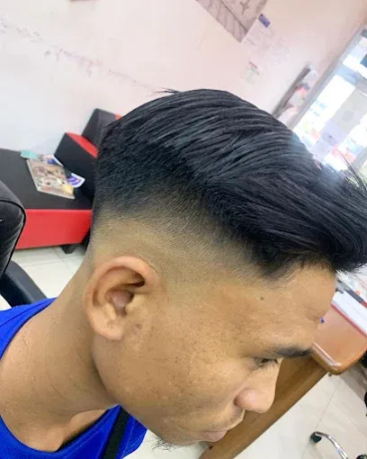 Slick back with a skin fade